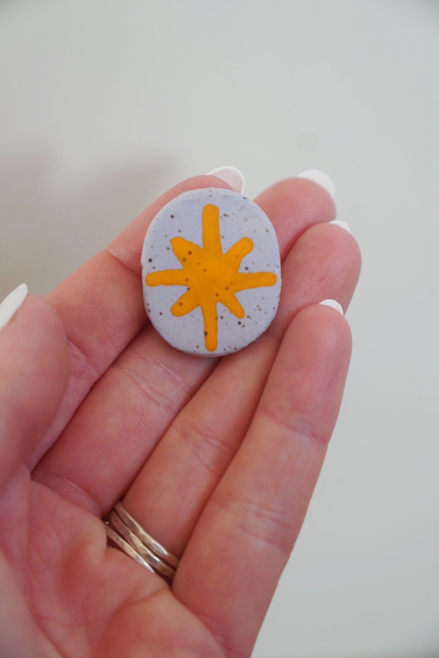 Orange & Purple Star Pop Magnets