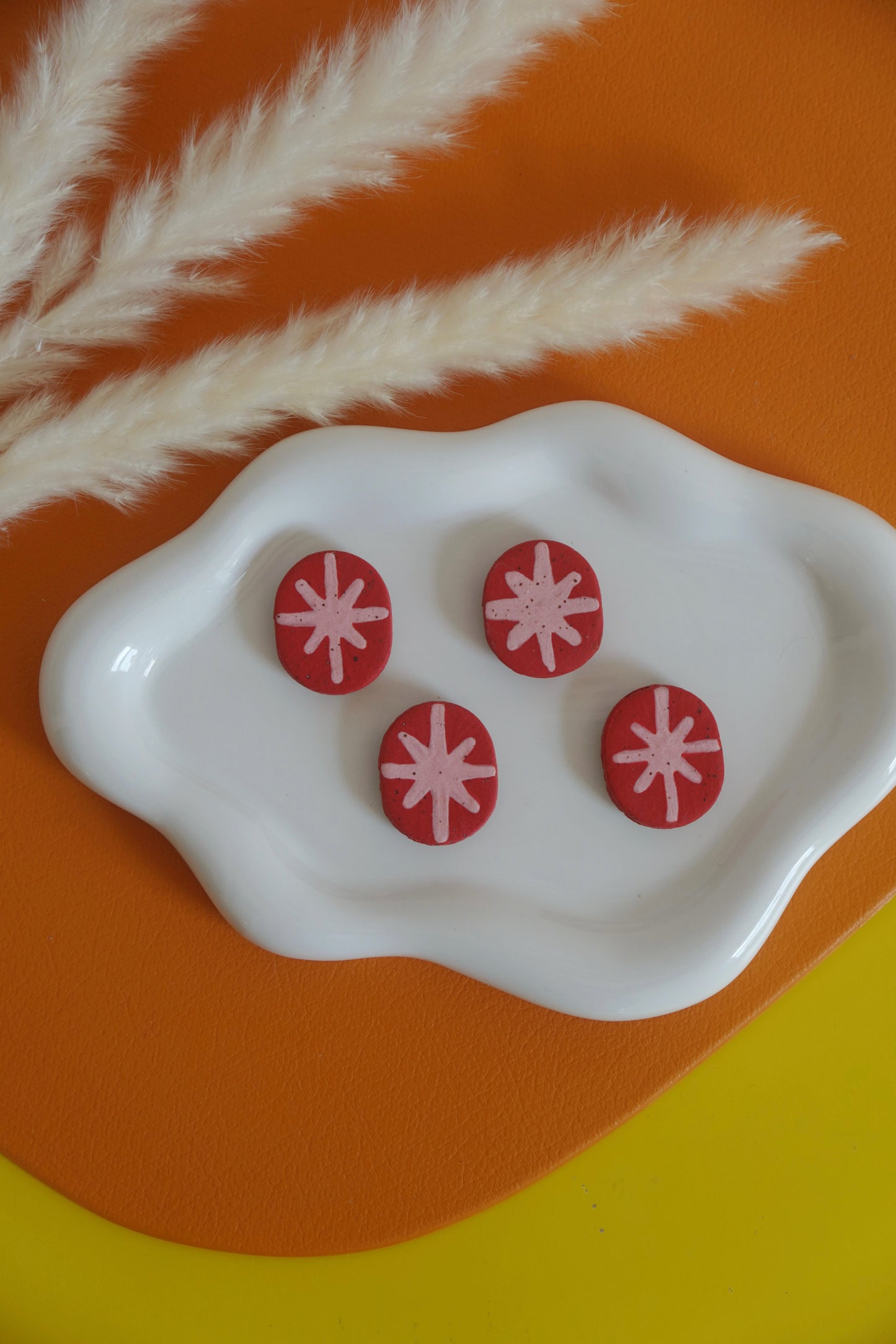 Pink & Red Star Pop Magnets