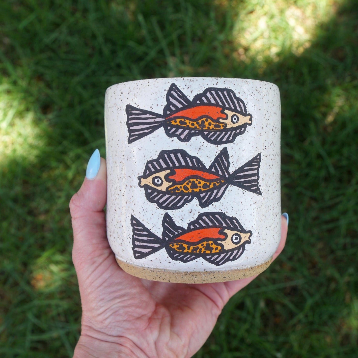 Fleetwood Fish Ceramic Planter
