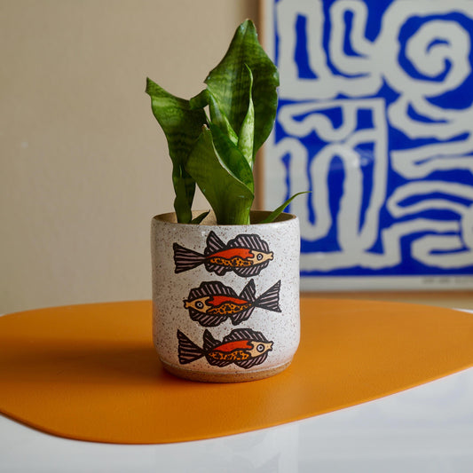 Fleetwood Fish Ceramic Planter
