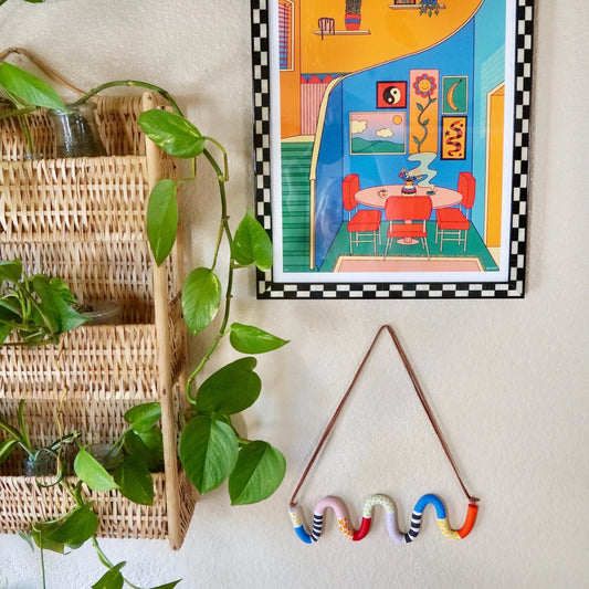 "Roller Rink" Ceramic Wall Doodle