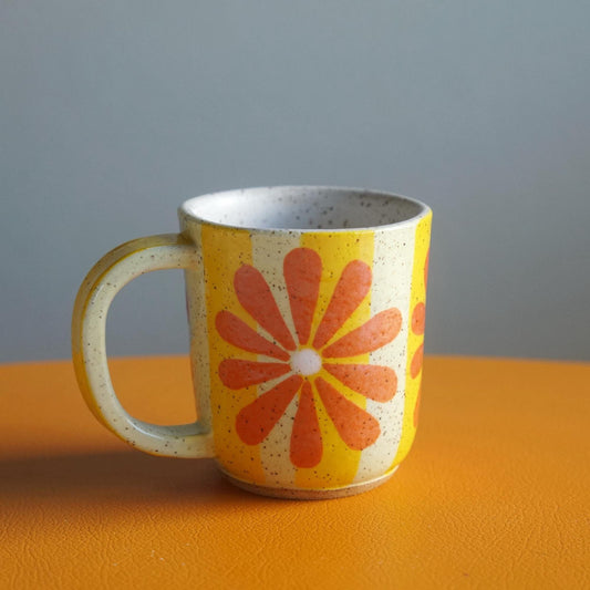 "Velma" Ceramic Flower Mug