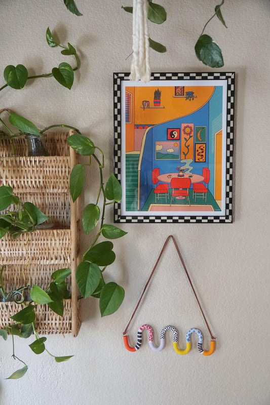 "Sidewalk Chalk" Ceramic Wall Doodle